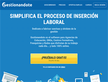 Tablet Screenshot of gestionandote.com